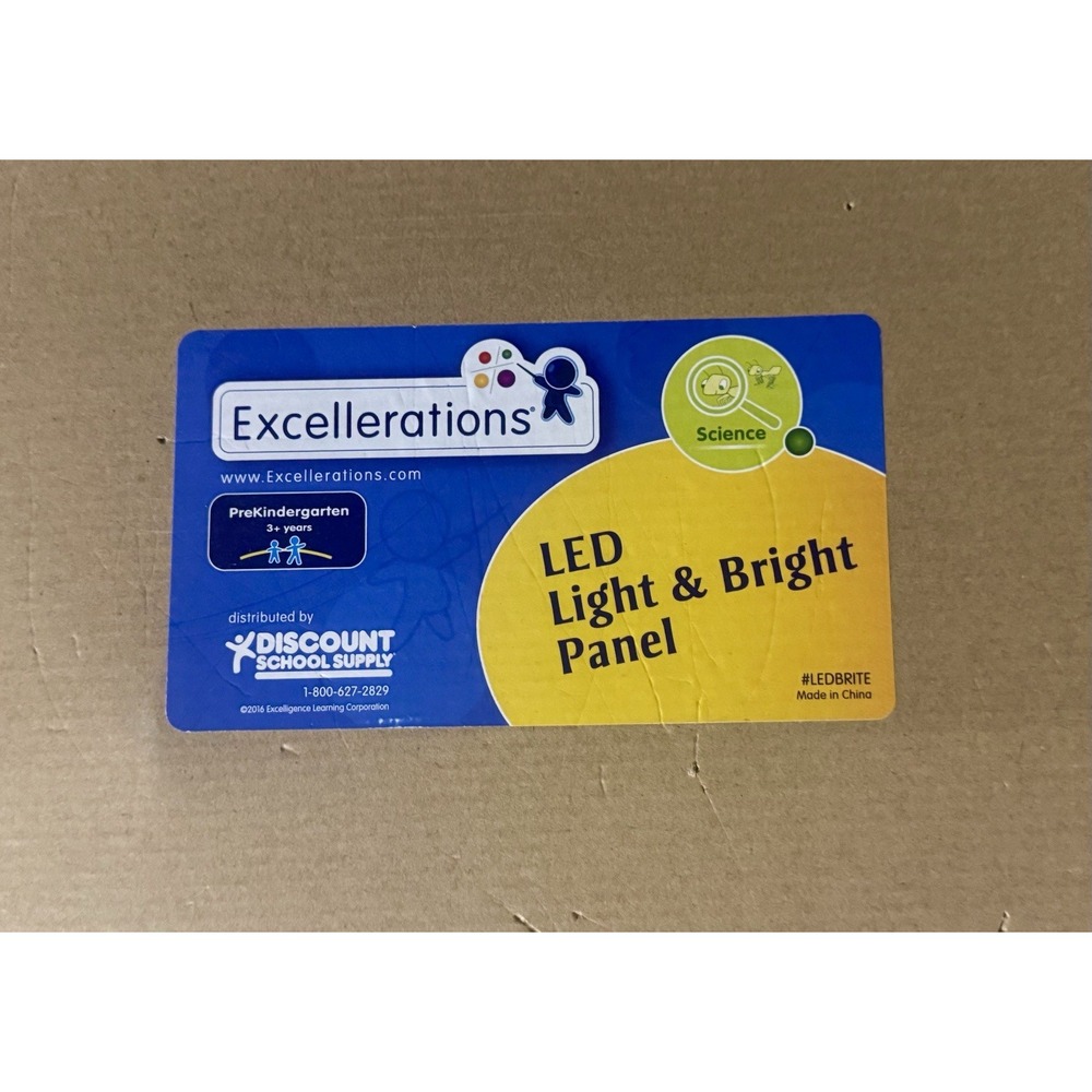 Excellerations LED Light & Bright Panel STEM Light Toy Never Used